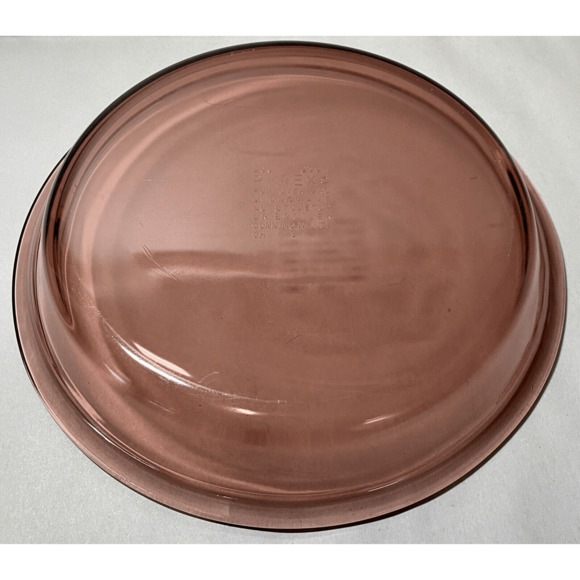 Vintage Pyrex Cranberry Purple Glass #209 Pie Plate Dish 9.75” (II) - Picture 7 of 8